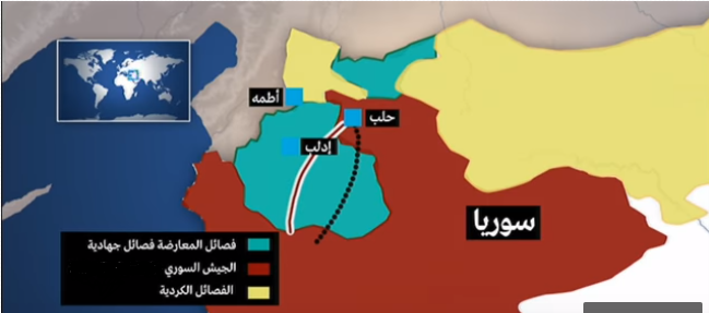 خريطة السيطرة في سوريا