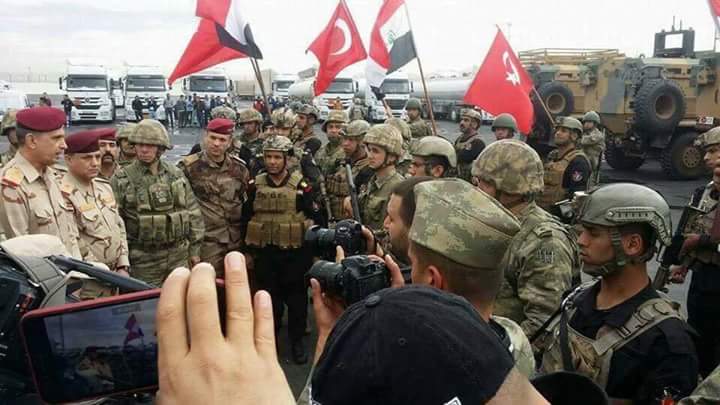 صورة مشتركة بين القوات العراقية والتركية