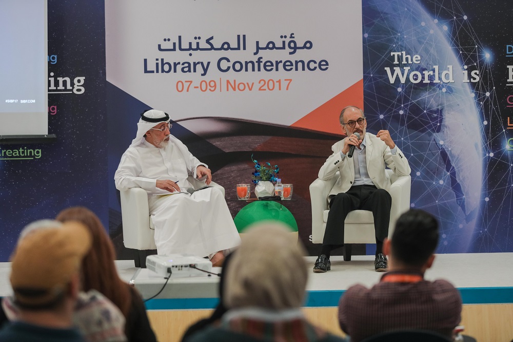 غسان مسعود في معرض الشارقة الدولي للكتاب