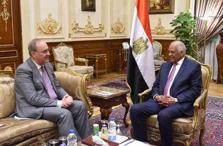علي عبدالعال يستقبل السفير العراقي بجمهورية مصر العربية (1)