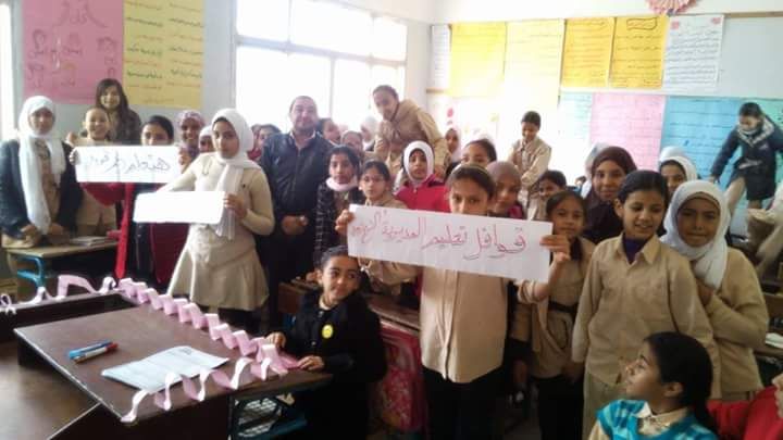 انطلاق مبادرة هتعلم رغم ظروفي في مدارس مدينة الشيخ زويد (2)