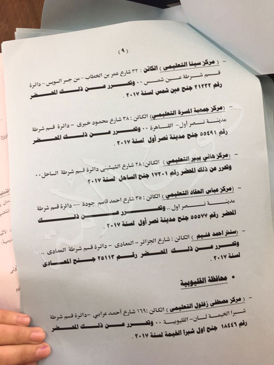 وزارة-التربية-والتعليم-تتعاون-مع-«الداخلية»-وتغلق-29-مركزا-للدروس-الخصوصية-(8)