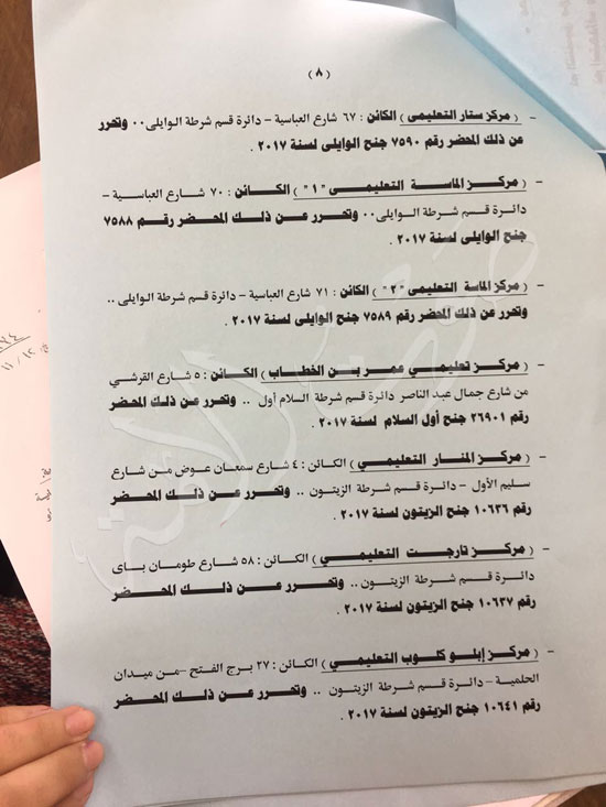 وزارة-التربية-والتعليم-تتعاون-مع-«الداخلية»-وتغلق-29-مركزا-للدروس-الخصوصية-(9)