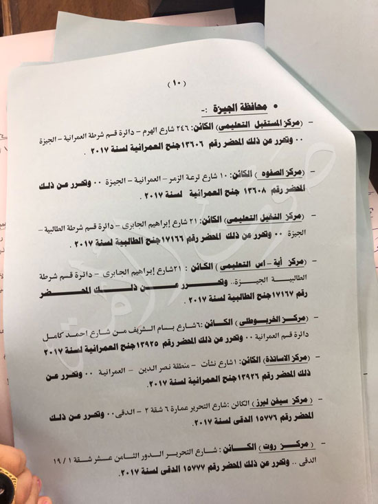 وزارة-التربية-والتعليم-تتعاون-مع-«الداخلية»-وتغلق-29-مركزا-للدروس-الخصوصية-(7)