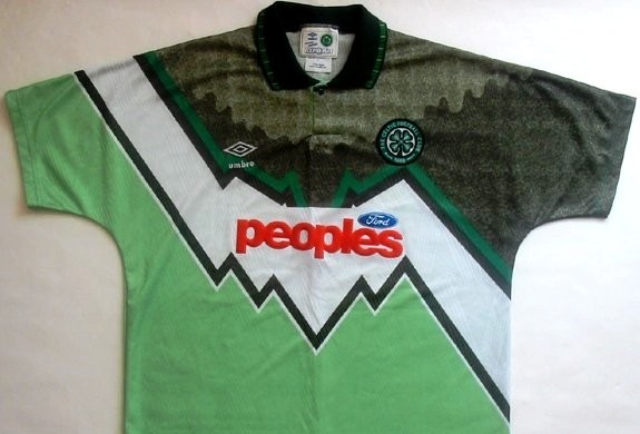 القميص الإحتياطى لنادى سيلتيك الأسكتلندى لموسم 1991
