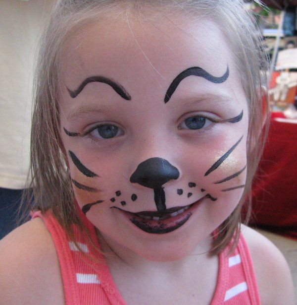 amusing-simple-cat-face-paint-painting-for-kids-coloring-pages