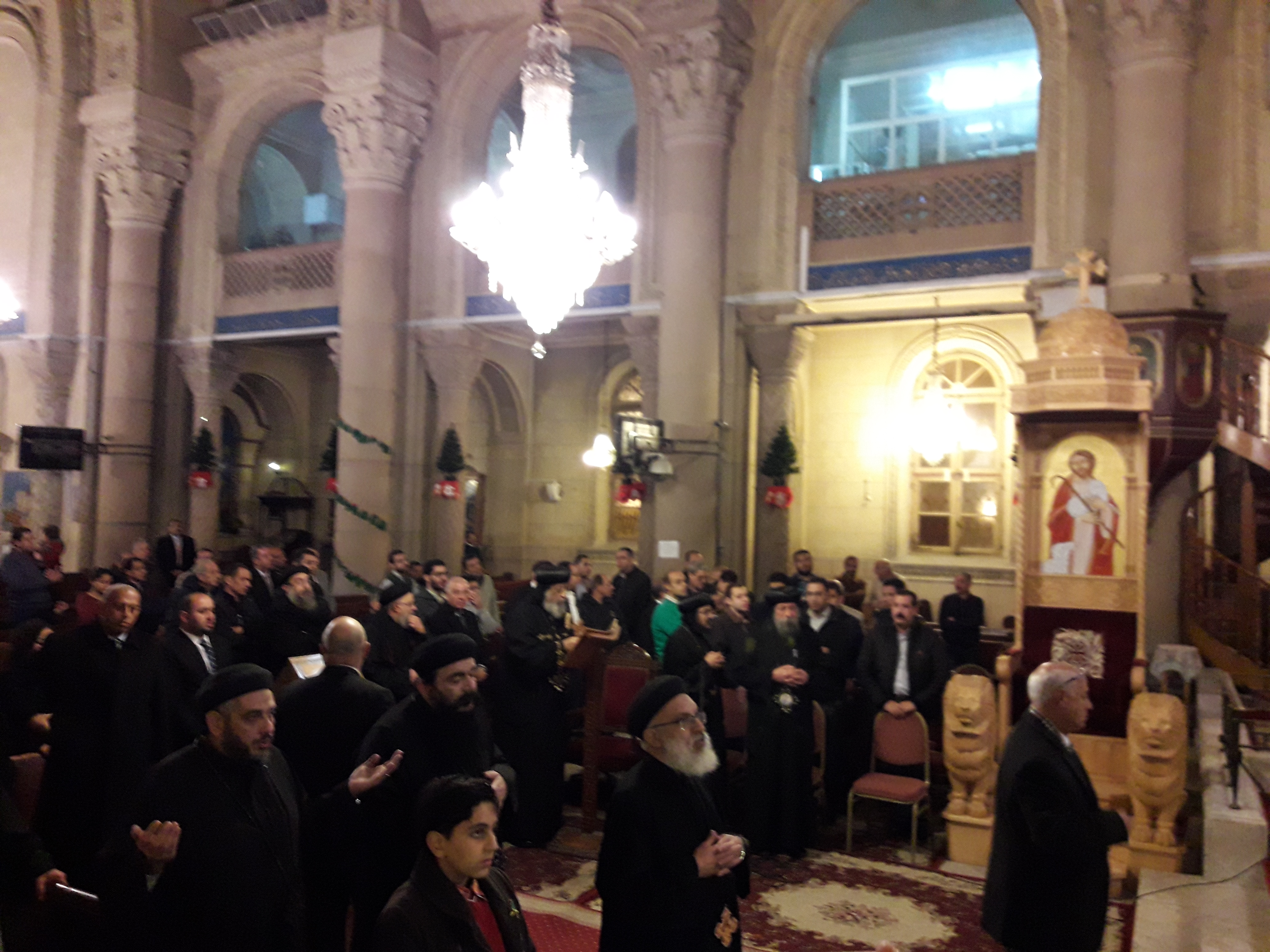 صلاة قداس رأس السنة الميلادية بالكاتدرائية المرقسية بالإسكندرية (1)
