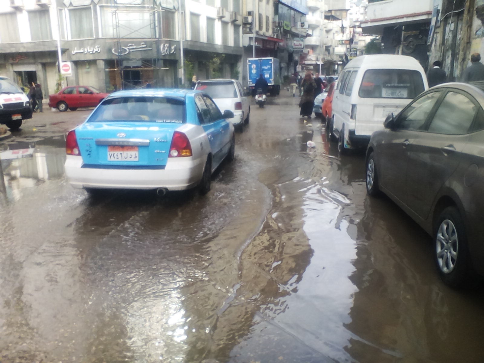 سقوط أمطار غزيرة على مدن دمياط (2)