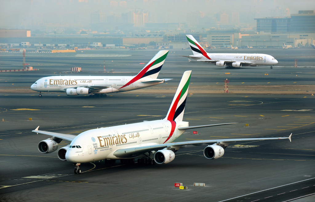 Emirates-A380-Triple-Launch