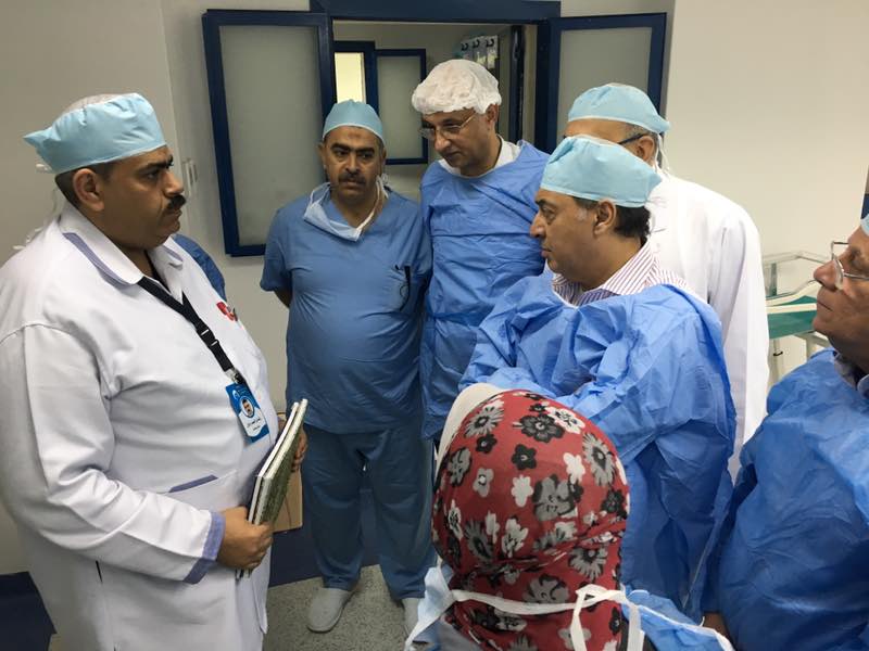 وزير الصحة يتفقد مستشفى النساء والولادة ببورسعيد (1)