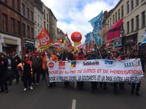 الاحتجاجات في فرنسا بمناسبة عيد العمال