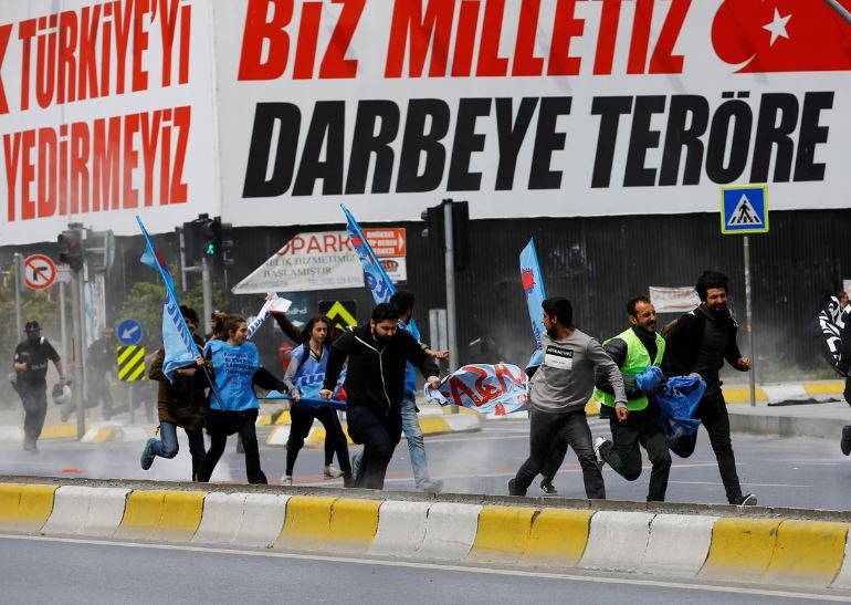 الاشتباكات في تركيا