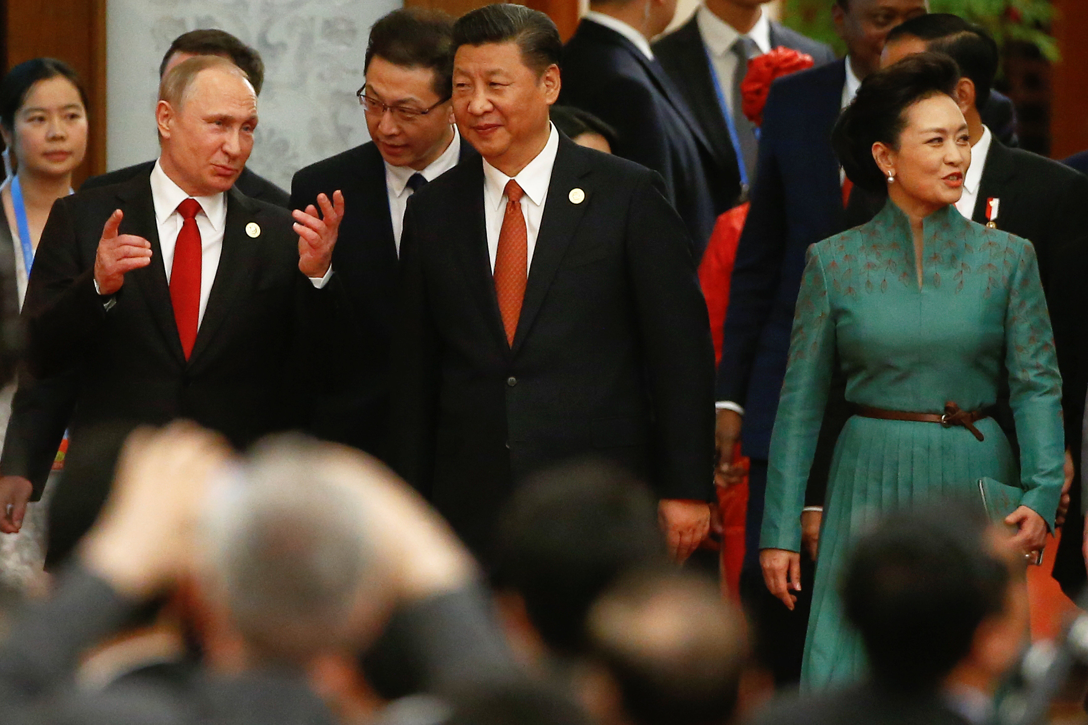 بوتين والرئيس الصينى  وزوجته