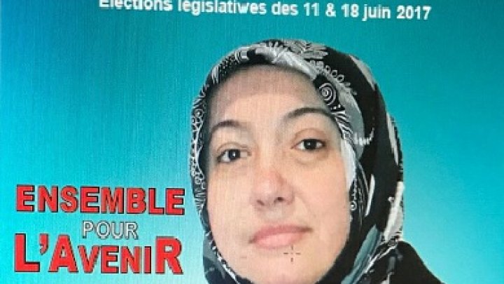 المرشحة المحجبة هوليا ساهين بالانتخابات التشريعية الفرنسية