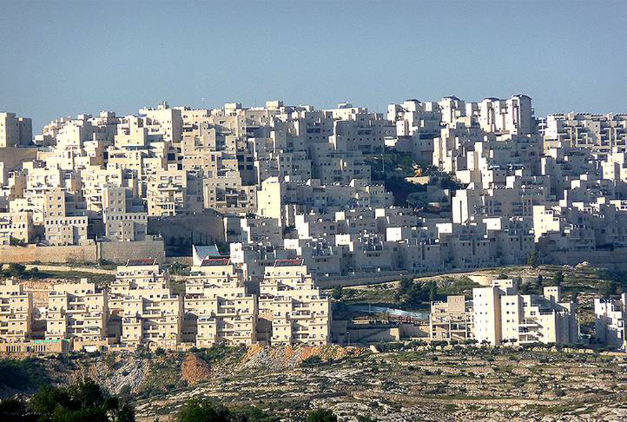 المستوطنات الاسرائيلية علي الأراضي الفلسطينية