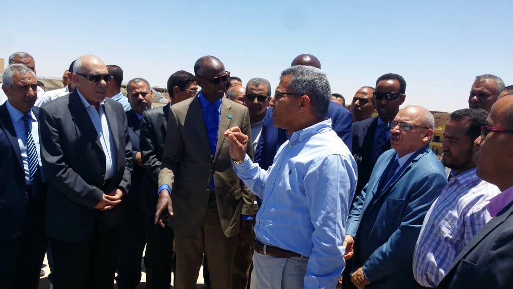 الوزير الصومالى ووفد وزارة الرى يفتتحون اول مرحلة لتشغيل 20 بئر بالطاقة الشمسية بالوادى الجديد (8)
