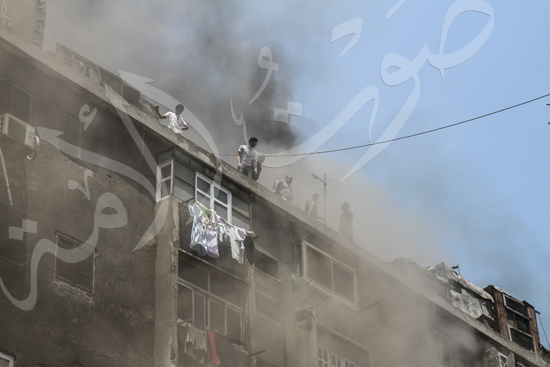 حريق بسوق الملابس في إمبابة (3)