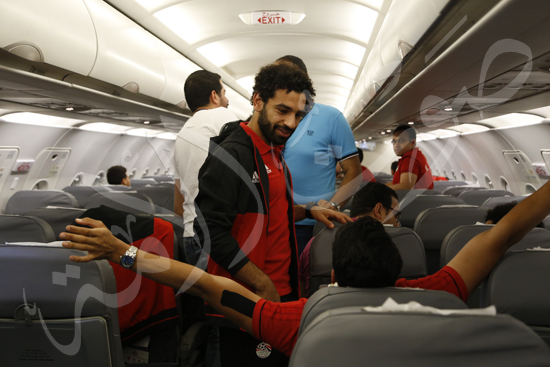 وصول منتخب مصر تونس (2)