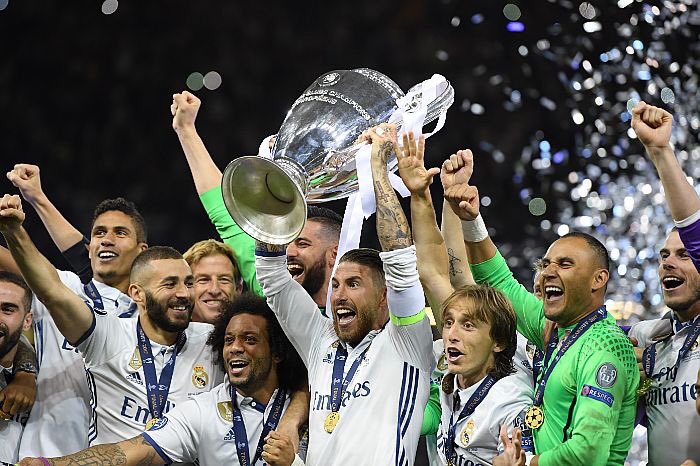 لحظة تتويج ريال مدريد بلقب دوري أبطال أوروبا للمرة الثانية عشر في تاريخه