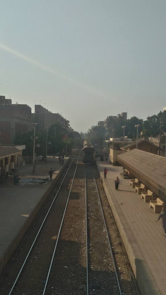 خروج قطار القاهرة شبين الكوم عن القضبان بمحطة أشمون بالمنوفية  (3)