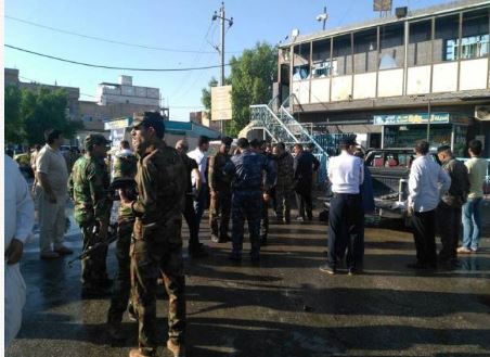 الشرطة العراقية في موقع الحادث