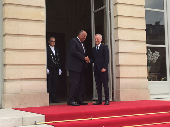 وزير الخارجية يلتقي رئيس الجمعية الوطنية الفرنسية (1)