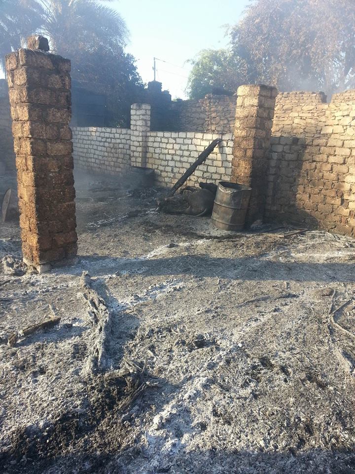 إخماد  حريق  ضخم اندلع  في مزرعة مواشي  غرب النيل بدراو  (11)