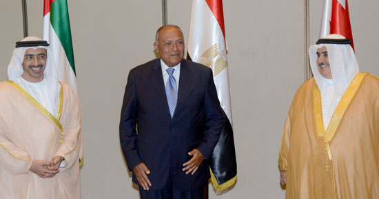 وزراء-خارجية-مصر-والبحرين-والإمارات