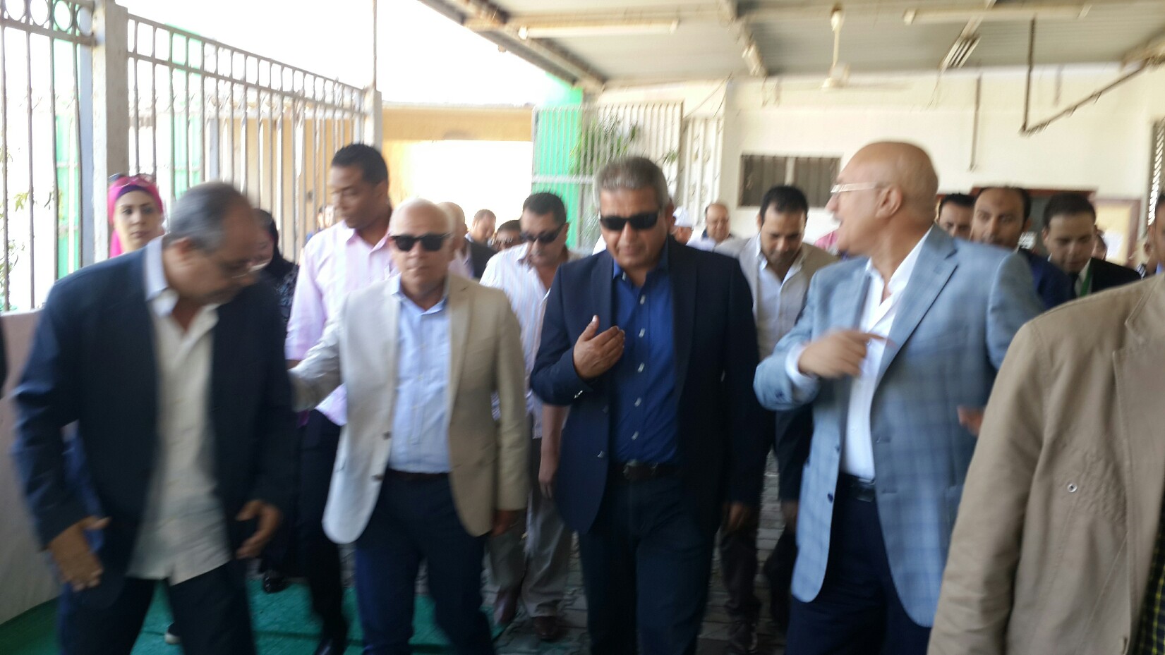 وزير الشباب والرياضة خلال زيارته بورسعيد 2