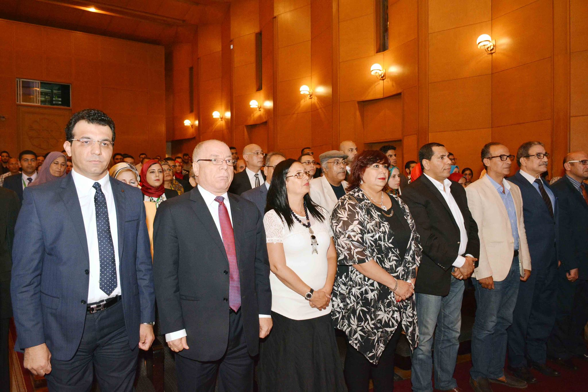 قيادات وزارة الثقافة في افتتاح مؤتمر دور الشباب في الإصلاح الثقافي