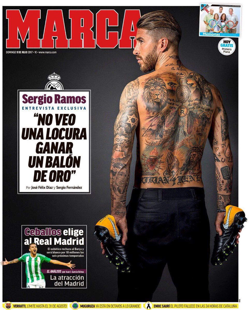 سيرخيو راموس على غلاف مجلة ماركا