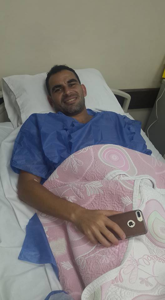 أحمد عيد عبد الملك بعد إجراء العملية