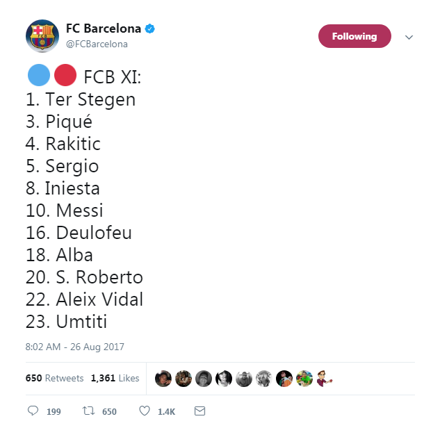 تشكيل برشلونة