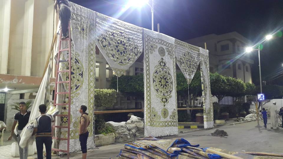 1- تجهيز ساحة الصلاة بمدينة دسوق