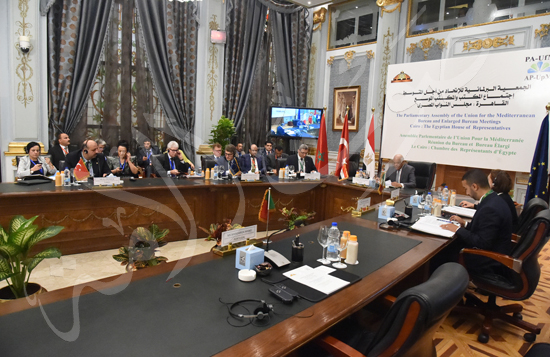 Fwd أجتماع الجمعية البرلمانية من أجل المتوسط برئاسة الدكتور على عبد العال رئيس مجلس النواب تصوير خالد مشعل‎ (4)