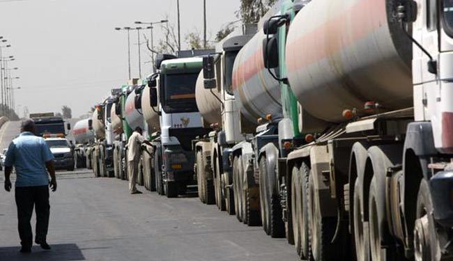 عربات تابعة لإقليم كردستان تنقل النفط