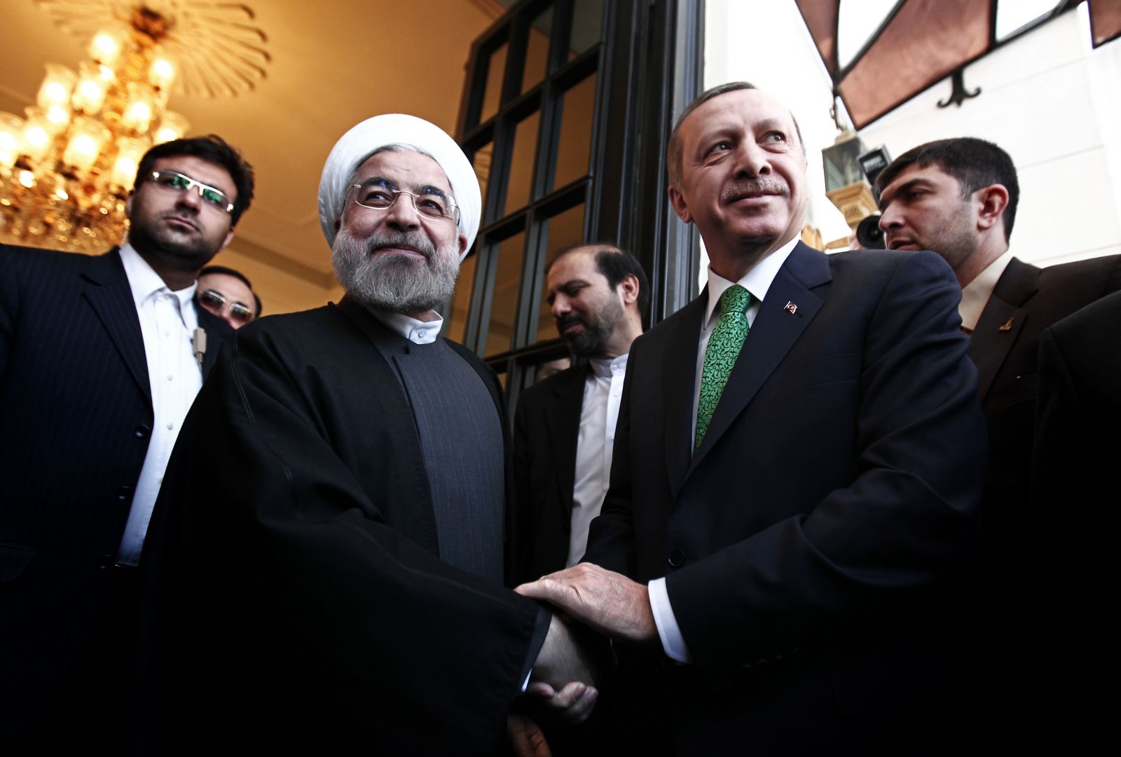 الرئيس التركي والإيراني