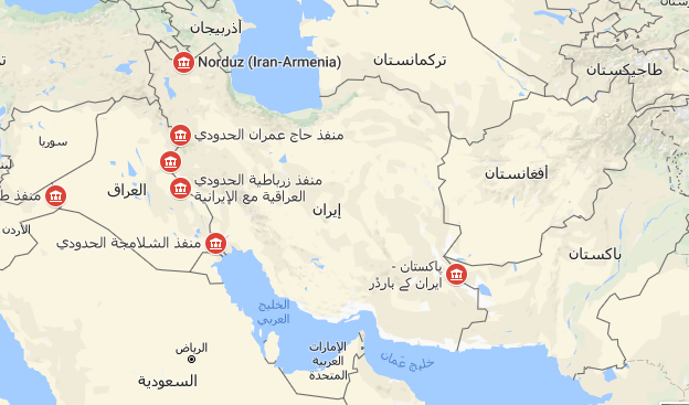 خريطة ايران