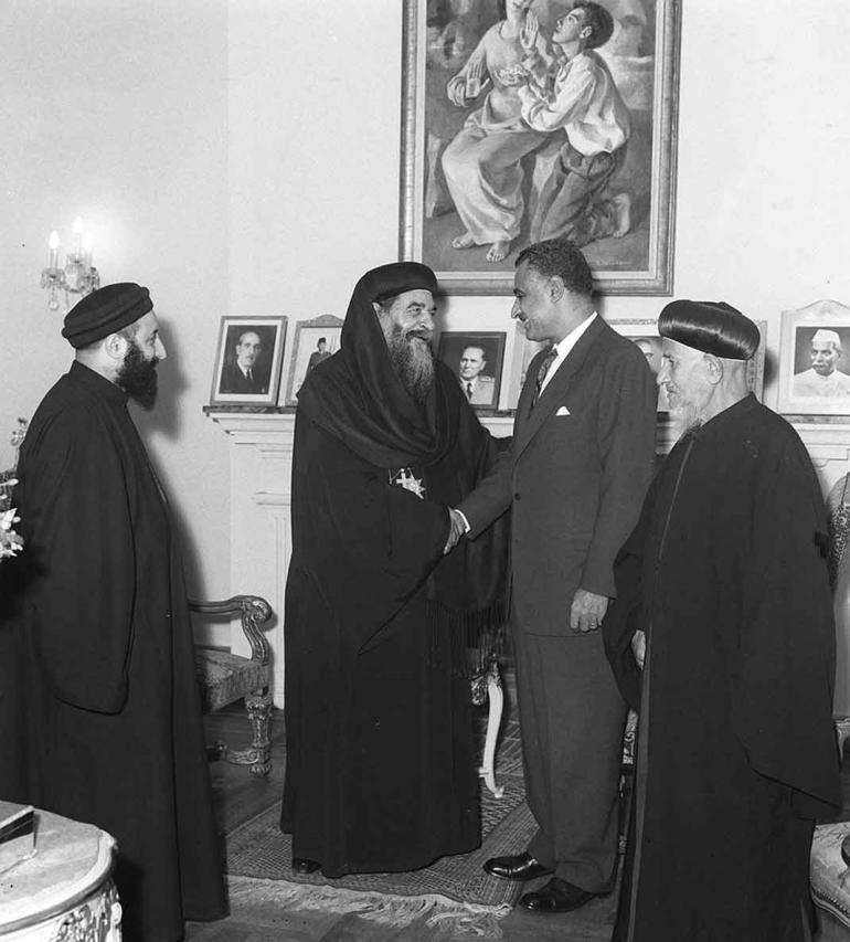 عبد الناصر والبابا كيرلس