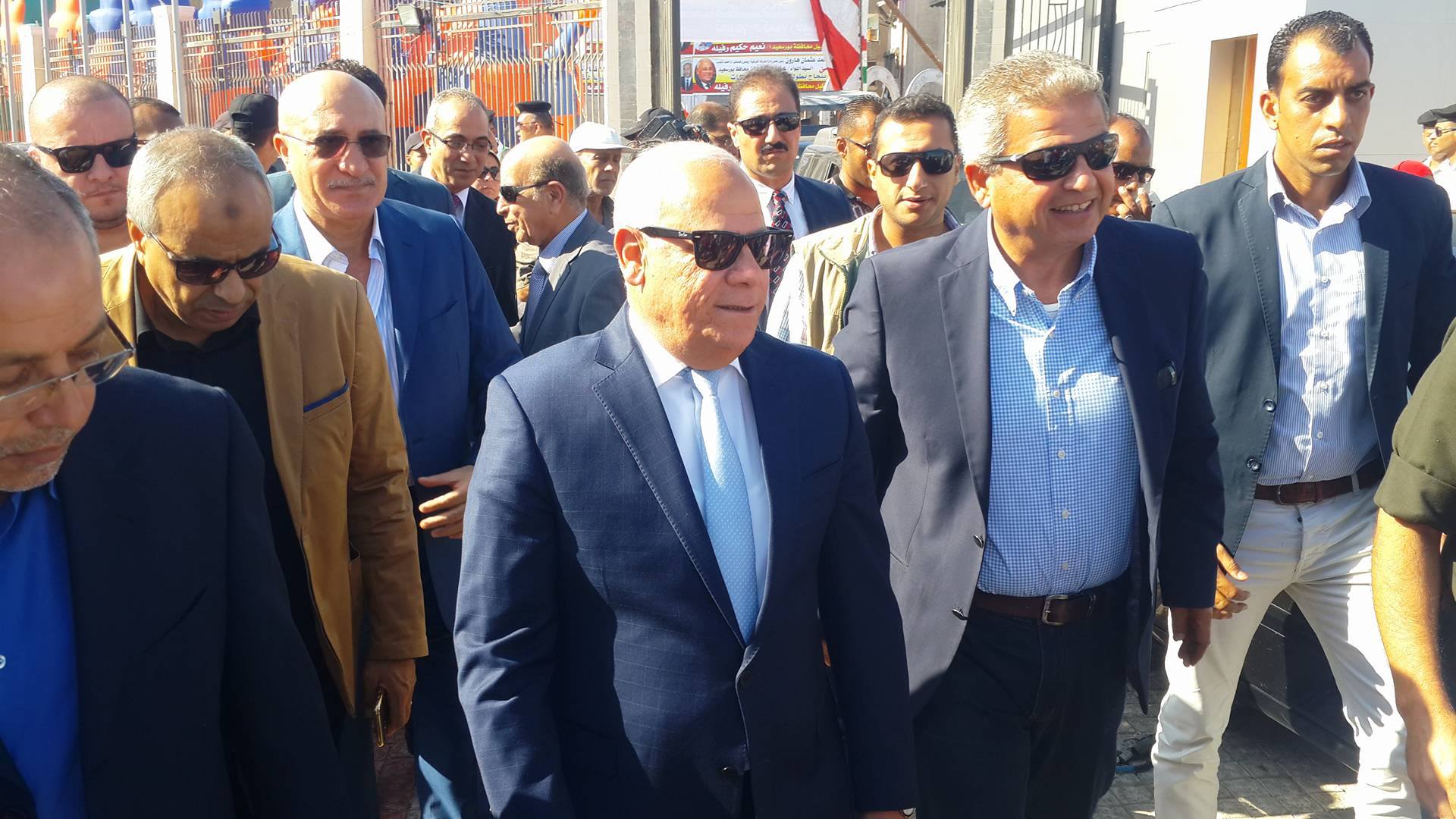 وصول وزير الشباب والرياضة لمحافظة بورسعيد3