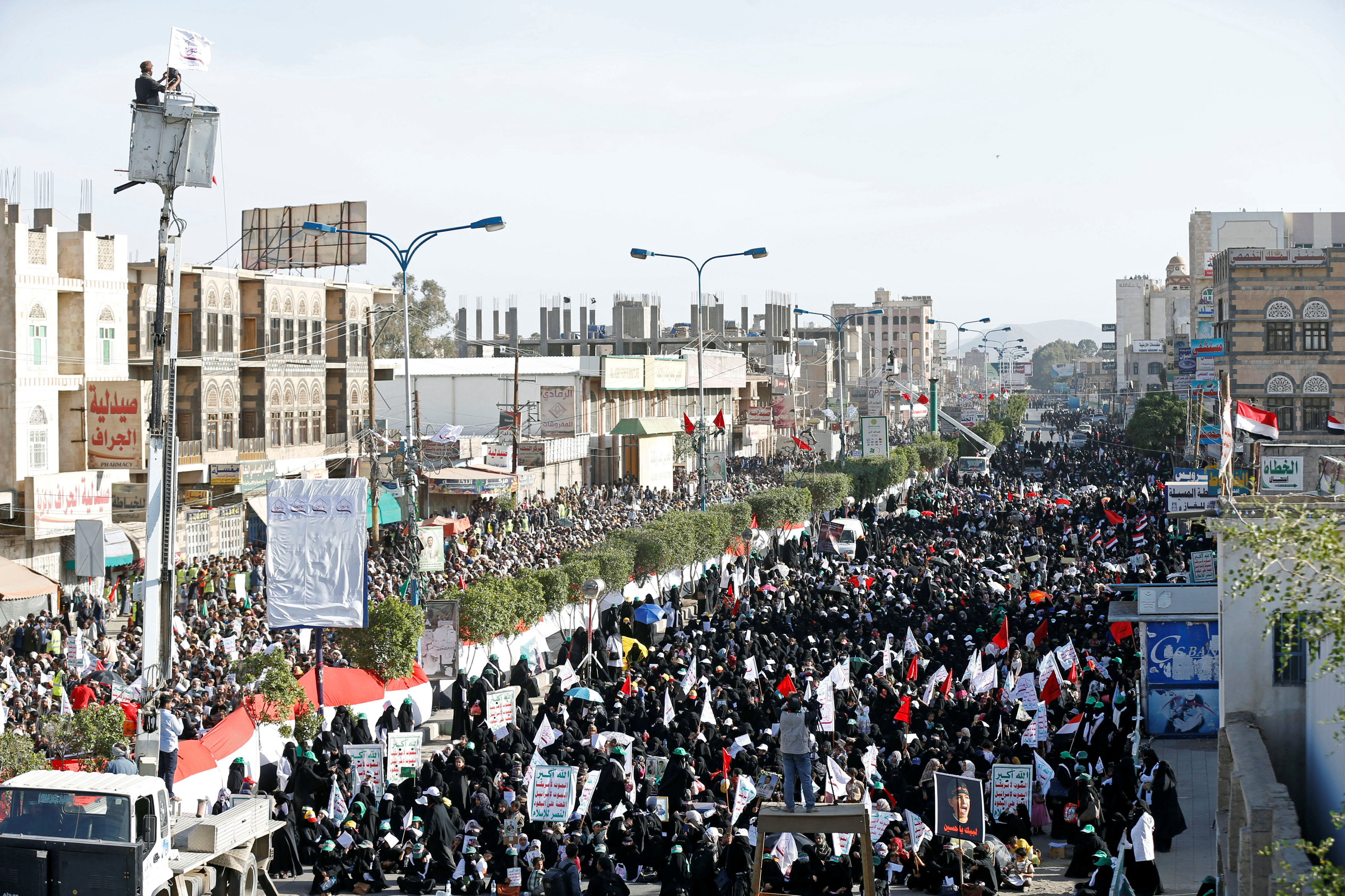 جانب من مسيرات شيعة اليمن