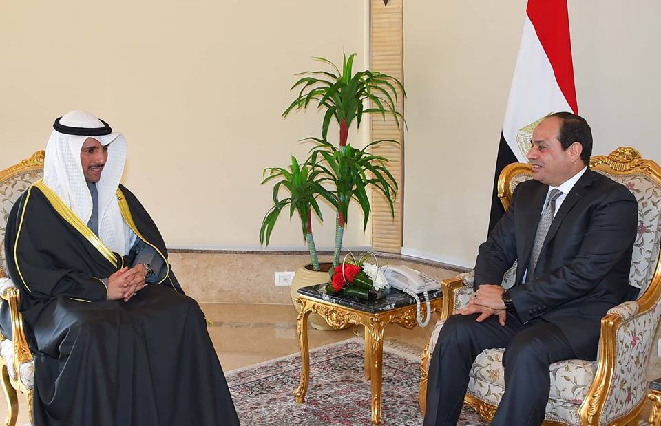 الرئيس عبد الفتاح السيسي استقبل مرزوق الغانم رئيس مجلس الأمة الكويتي