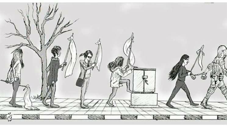 كاريكتير عن خلع الحجاب كاريكتير عن خلع الحجاب