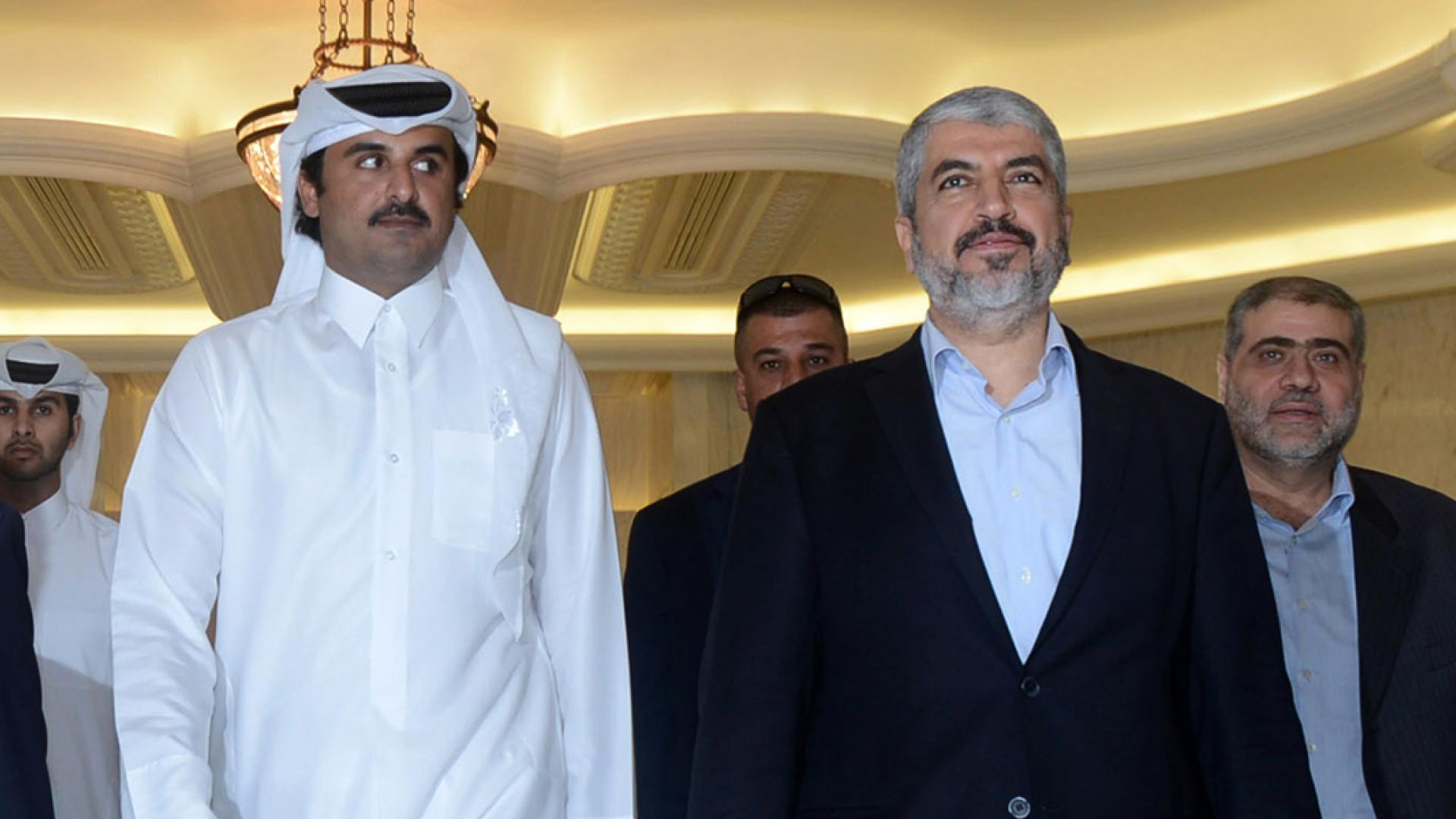 امير قطر وقيادات حركة حماس