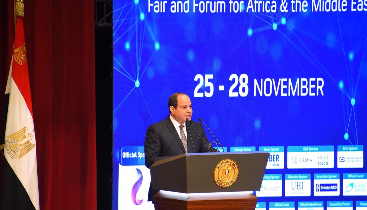 افتتاح الدورة الثانية والعشرين لمؤتمر ومعرض القاهرة الدولي للاتصالات وتكنولوجيا المعلومات (2)