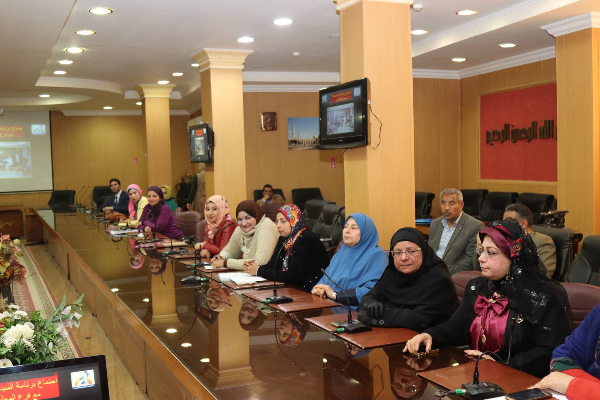 3- جانب من عضوات  فرع المجلس القومي للمرأة بكفر الشخ