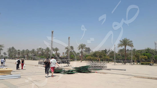 معابد الكرنك تستعد لاستقبال حفل ختام الأقصر عاصمة الثقافة العربية (7)