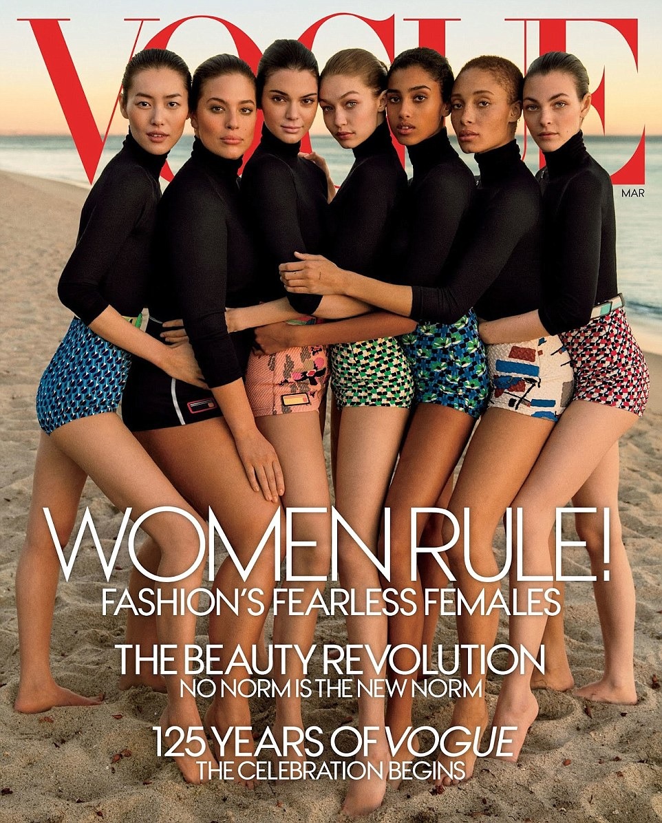 كيندال جينر تتألق بفستان شانيل على غلاف مجلة Vogue8