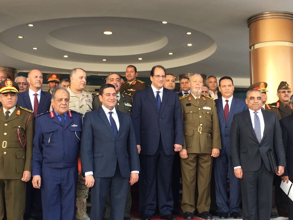 العسكريون الليبيون في اجتماع القاهرة