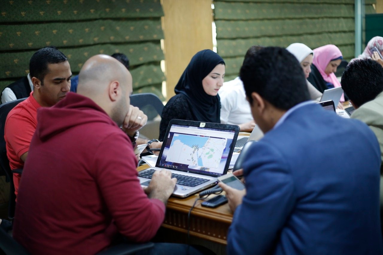 غرفة عمليت مكتب الرئيس عبد الفتاح السيسي